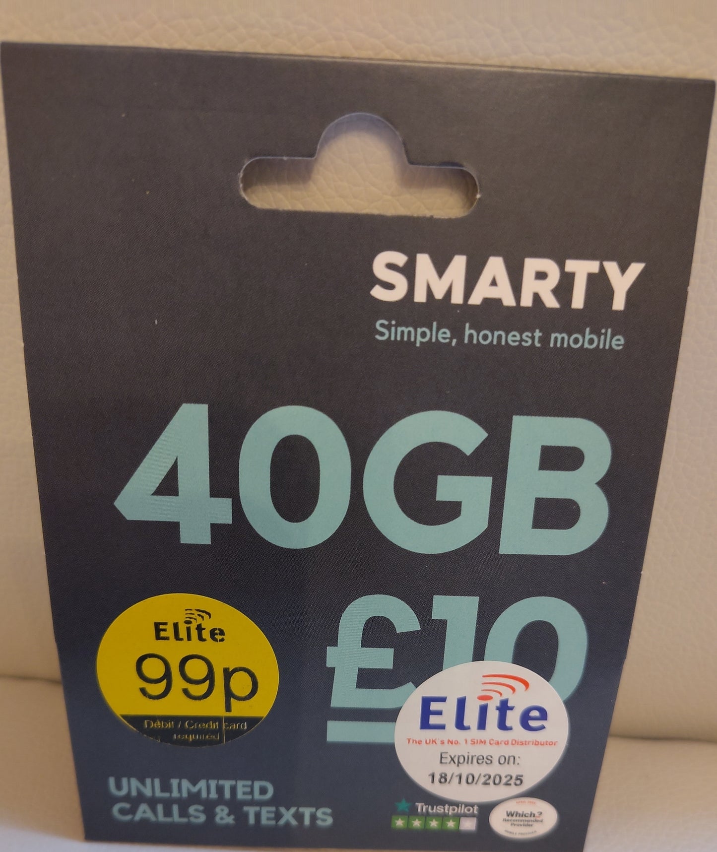 SMARTY PAY AS YOU GO SIM