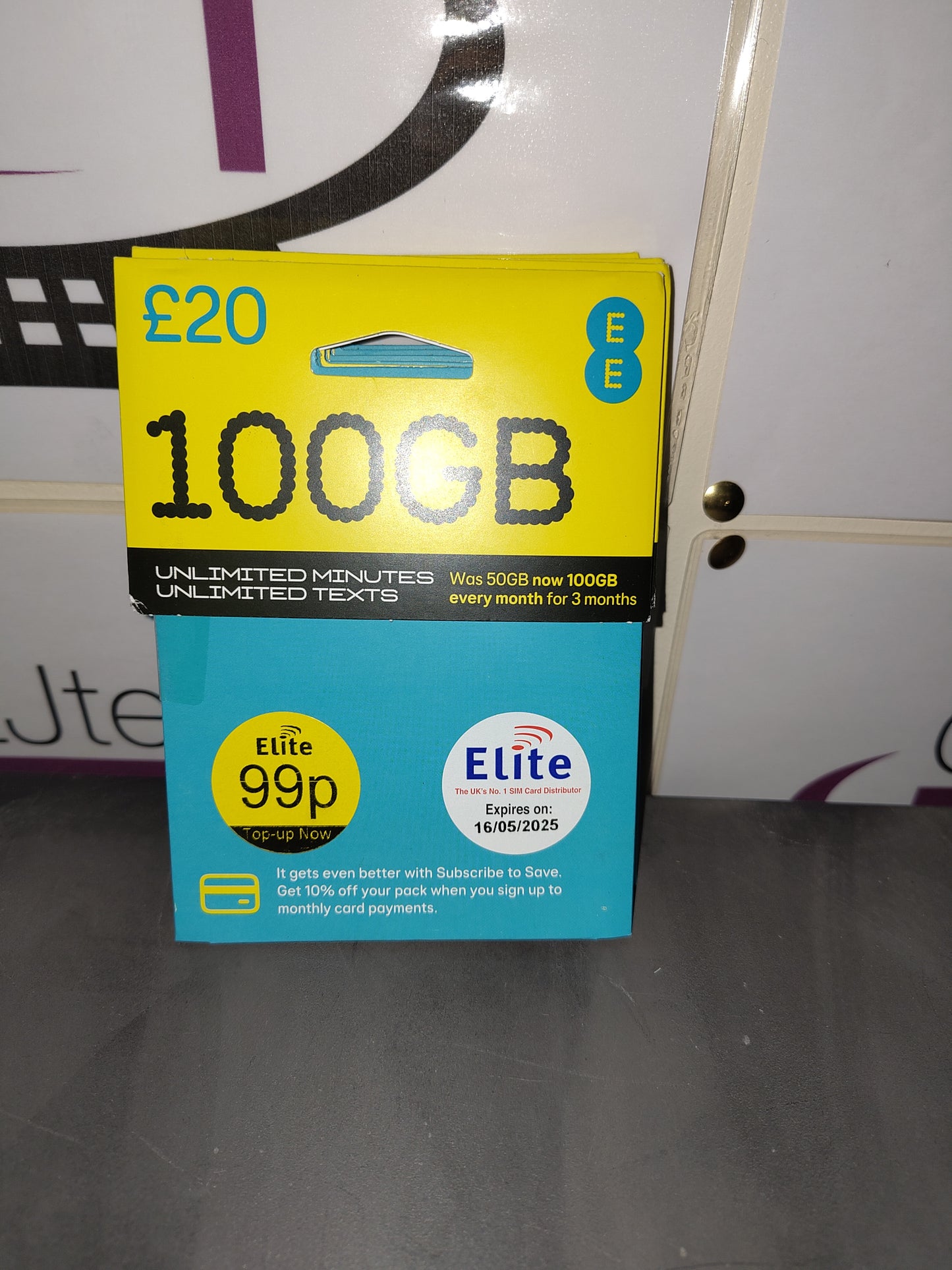 EE 3 IN 1 SIM CARD PAY AS YOU GO